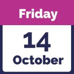 calendar image of Friday 14th October