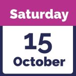 calendar image of Saturday 15th October